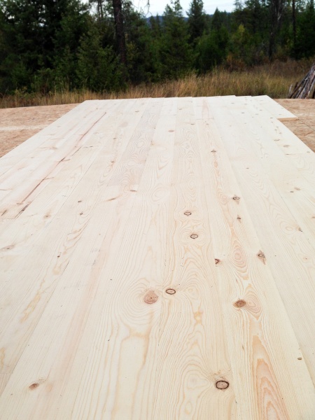started flooring, a knotty pine T&G