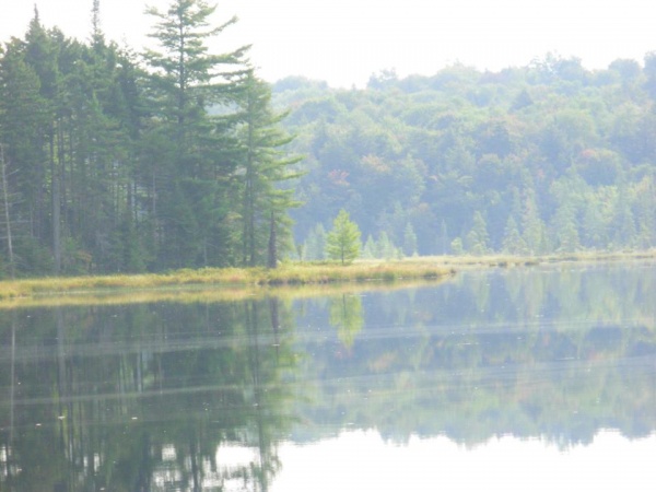 Stone Dam Lake, which is close to my camp.