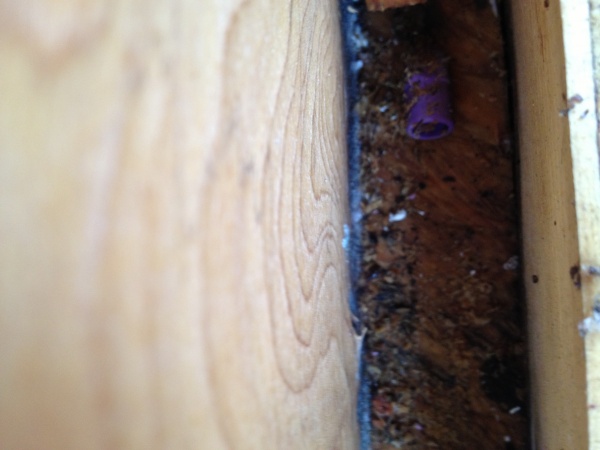 this is between the window frame and the benderboard