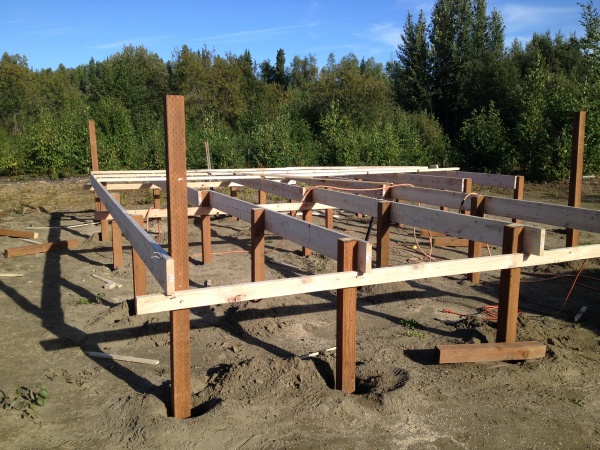 We did tamp the sand around the supports.