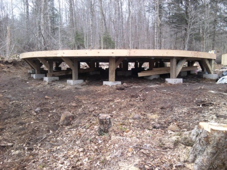 Yurt deck complete.