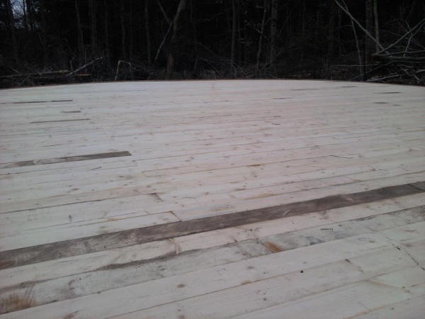 Yurt deck complete.