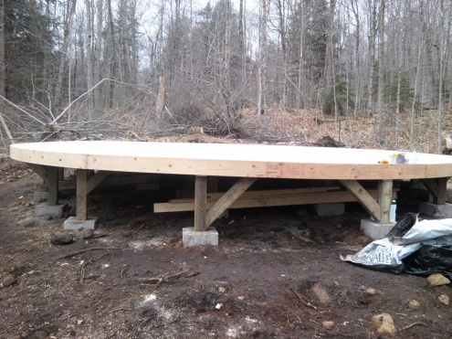 Yurt deck finished.