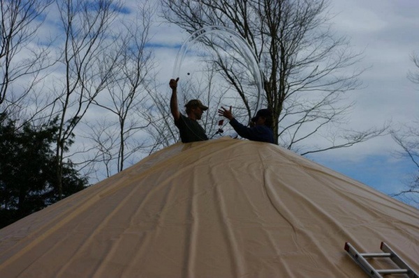Yurt dome.