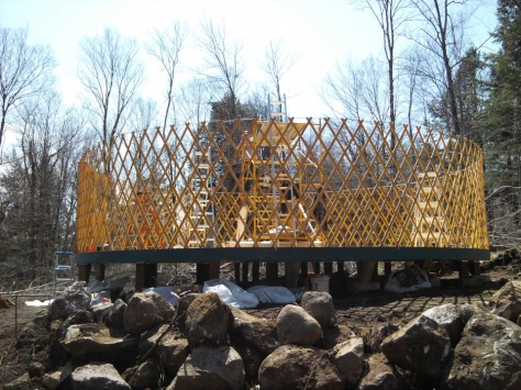 Yurt frame.
