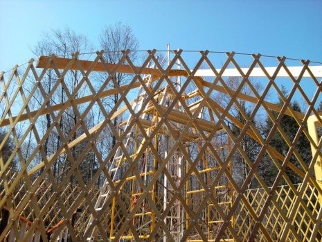 Yurt frame.