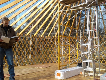 Yurt frame.