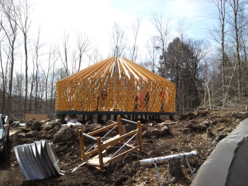 Yurt frame.