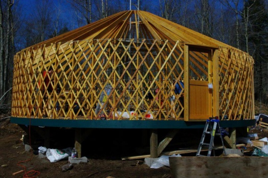 Yurt frame.