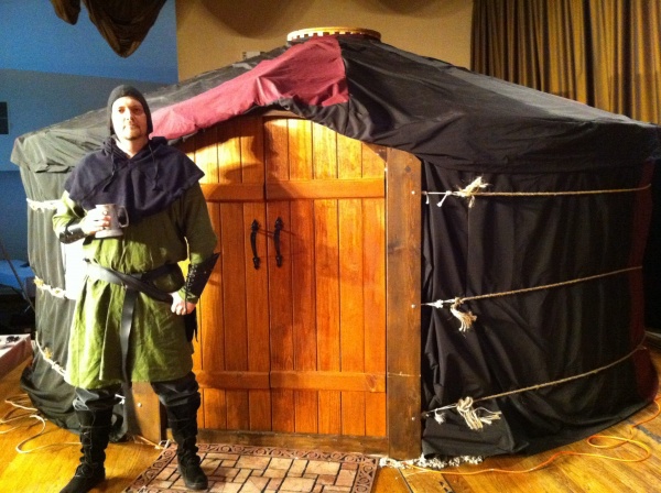 Yurt on display for a Charity event at the Chase Park Plaza in St. Louis.