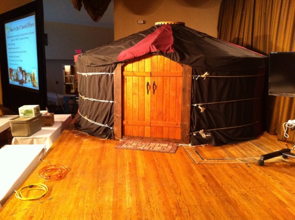 Yurt on display for a Charity event at the Chase Park Plaza in St. Louis.