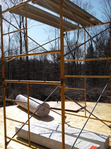 Yurt scaffolding