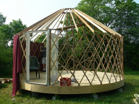 Yurt Wall going on
