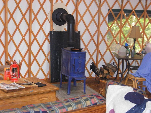 yurt wood stove