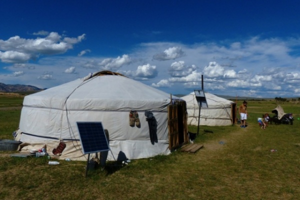 Yurts and solar panels are a natural.