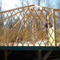 Yurt frame.