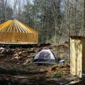 Yurt frame.