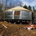 Yurt side insulation.