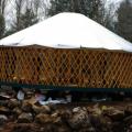 Yurt insulation on just the roof.