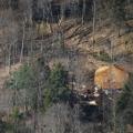 Aerial shots of the yurt.