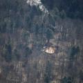 Aerial shots of the yurt.