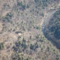 Aerial shots of the yurt.