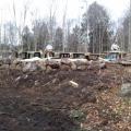 Yurt deck construction.