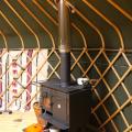 our woodburner, handmade here in the u.k by local blacksmith