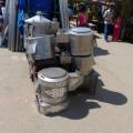 In the "black market" in UB, stoves and pipe section.