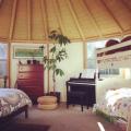 Yurt Cabins make perfect backyard Airbnb's or granny houses!