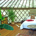 Love this fresh natural looking bedroom