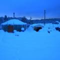Snow yurt.