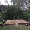 ...building the deck...