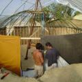 mycelium earth-yurt preparation