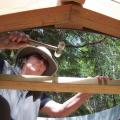 This is me installing a rafter.
