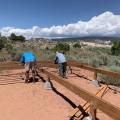 Framing on top of the beams