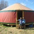30 ft White Mountain Yurt finished.