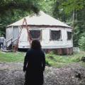 The main yurt.  Where we will be living.