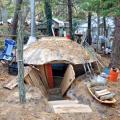 a Bill Coperthwaite "tiny yurt" underground sauna rebuild......total!!!
