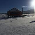 Yurt in winter